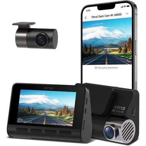 Xiaomi 70mai Dash Cam 4K A800S Set Black