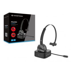   Conceptronic  POLONA03BDA Wireless Bluetooth Mono Headset with Charging Dock Black