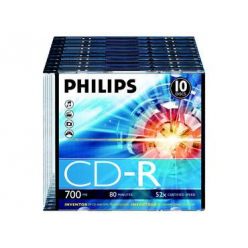 Philips CD-R 80 52x Slim 1db-os (1-es címke)