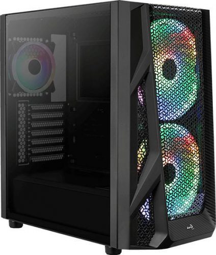 Aerocool AirHawk Duo ARGB Tempered Glass Black