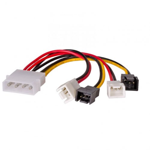 Akyga AK-CA-34 Molex (m) / 2x 3 pin 12V (m) / 2x 3 pin 5V (m) 4x 15cm