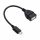 Akyga AK-AD-09 USB-A /microUSB-B adapter cable 0,15m Black