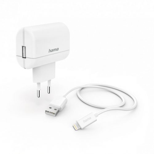 Hama Charger USB 12W+Lightning White