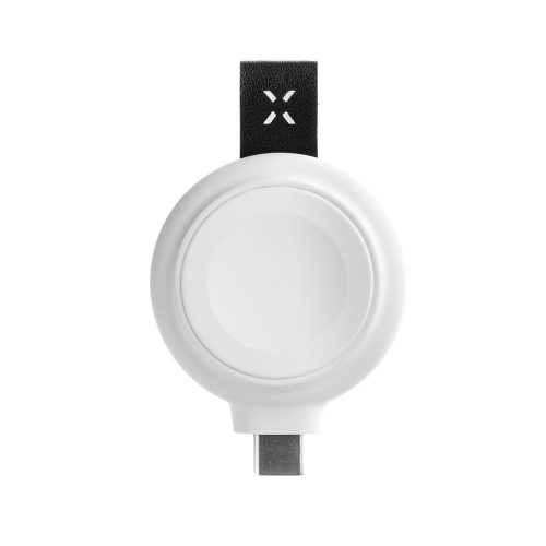 FIXED Orb vezetéknélküli töltő Apple okosórákhoz, USB Type-C, MFI tanusítvány, fehér