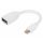 Digitus DB-340405-001-W adapter cable mini DP - DP 0,15m White