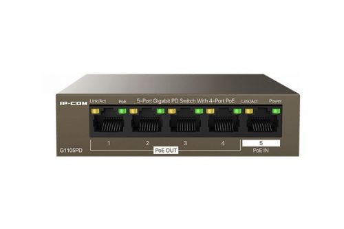 IP-COM G1105PD 5-Port Gigabit PD Switch With 4-Port PoE