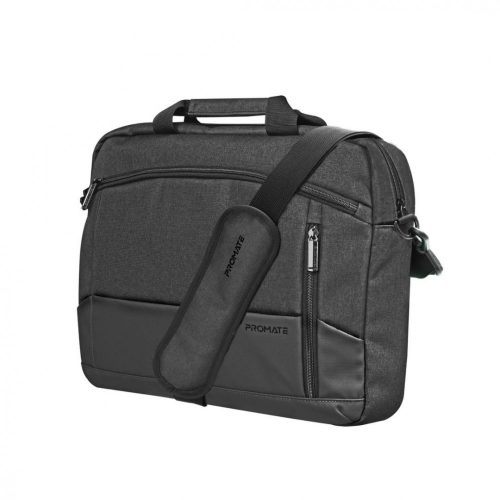 Promate  Satchel-MB SleekComfort Laptop Messenger Bag with Multiple Compartments 15,6" Black