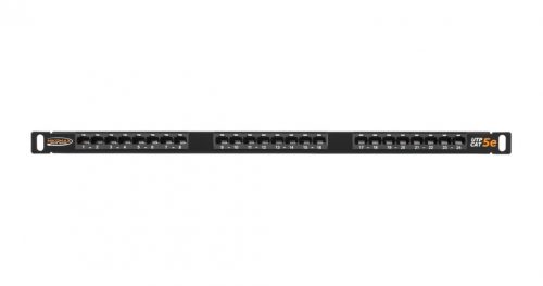 NIKOMAX 24-port Patch Panel 0,5U Black