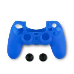   Spartan Gear Playstation 4 Silicon Skin Cover and Thumb Grips Blue