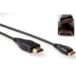   ACT HDMI High Speed v1.4 HDMI-A male - HDMI-C male cable 1m Black