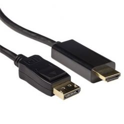   ACT Conversion DisplayPort male to HDMI-A male cable 0,50m Black