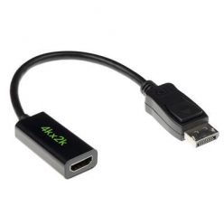   ACT Conversion DisplayPort male to HDMI A female cable 0,15m Black