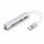 BlackBird USB 3.0 multiport hub 5in1 3xUSB3.0, SD, TF, Silver