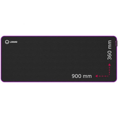 LORGAR Main 319 Egérpad Black/Purple