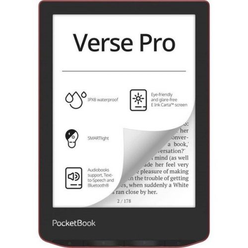 PocketBook Verse Pro PB634 6" E-book olvasó 8GB Passion Red