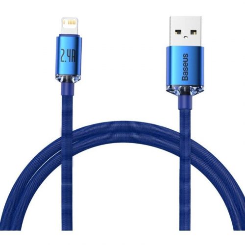 Baseus Crystal Shine USB a Lightning 2.4A 1.2m Blue