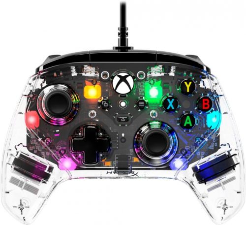 HP HyperX Clutch Wired Gaming RGB Xbox Gamepad Clear