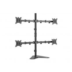   EQuip 17"-32" Articulating Quad Monitor Tabletop Stand Black