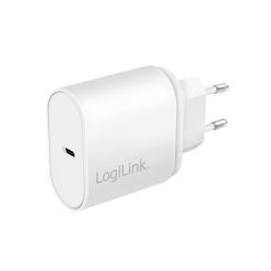   Logilink USB power socket adapter 1x USB-C (PD) 20W oval White