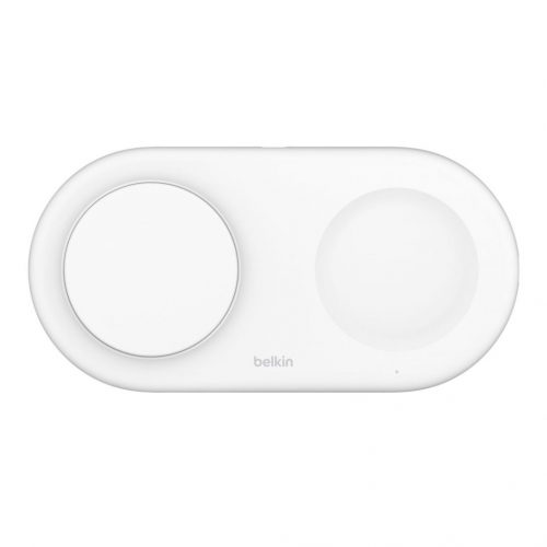 Belkin BOOST Charge Pro 2in1 Qi2 15w Magnetic Charging Pad White