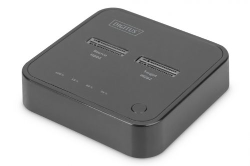 Digitus Dual M.2 NVMe SSD Docking Station with Offline Clone Function USB-C Black