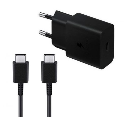 Samsung USB Type-C hálózati töltő 15W + USB Type-C kábel Black