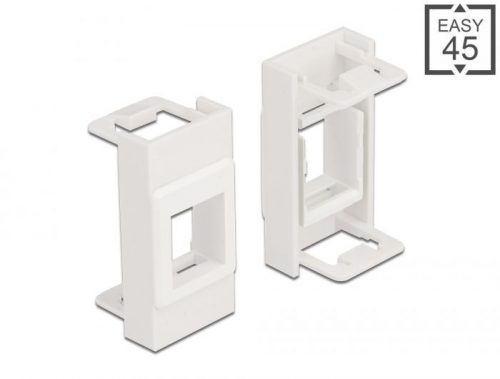 DeLock Easy 45 Module Keystone Holder 22.5 x 45mm White