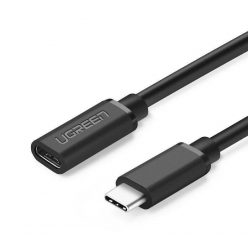 UGREEN USB-C to USB-C male/famale cable 0,5m Black