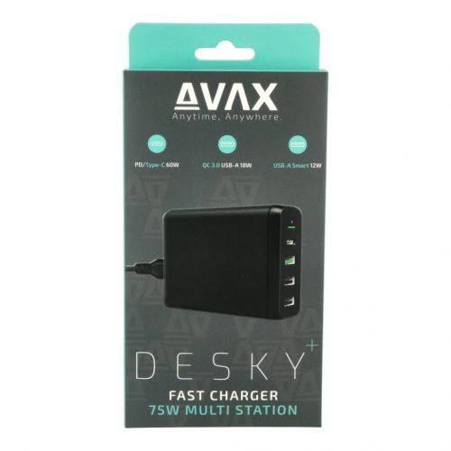 Avax DC611 DESKY+ 75W Charger Black