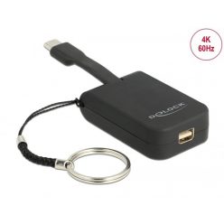   DeLock USB Type-C Adapter to mini DisplayPort (DP Alt Mode) 4K 60 Hz - Key Chain