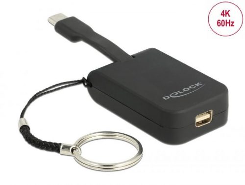 DeLock USB Type-C Adapter to mini DisplayPort (DP Alt Mode) 4K 60 Hz - Key Chain