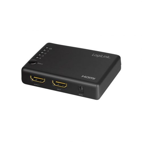 Logilink HDMI splitter 1x4-Port 4K/30Hz HDCP CEC slim Black