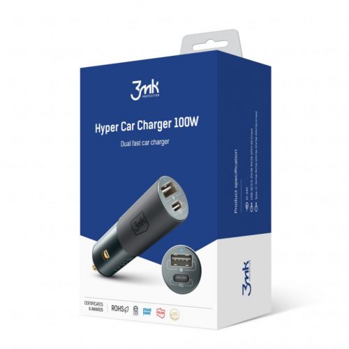 3mk Hyper Car Charger 100W Back