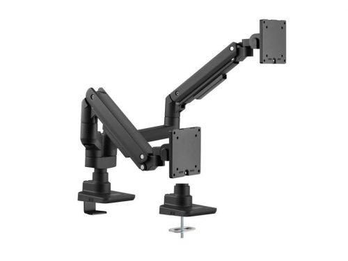 EQuip 17"-35" Heavy-Duty Dual Monitor Desk Mount Bracket Black