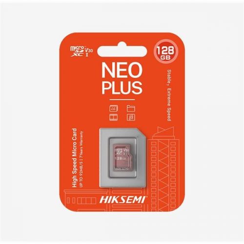 HikSEMI 128GB microSDXC Neo Plus Class 10 adapter nélkül