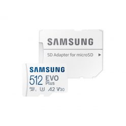   Samsung 512GB microSDXC EVO Plus Class10 U3 A2 V30 + adapterrel