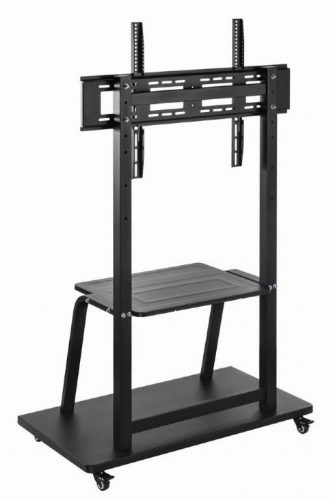 Gembird TVS-100F-01 TV floor stand with caster wheels 37"-100" Black