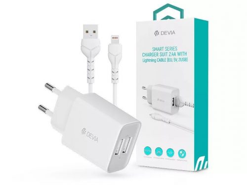 Devia ST361395 Smart Charger+ 1m Lightning Cable White