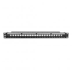 ACT 24-port Patch Panel 1U Black