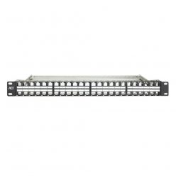 ACT 48-port Patch Panel 1U Black