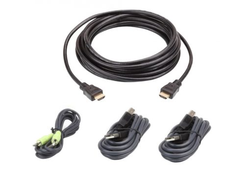 ATEN USB HDMI Secure KVM Cable Kit 3m Black