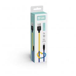 ColorWay USB to Type-C (national) 2.4A cable 1m Blue Yellow