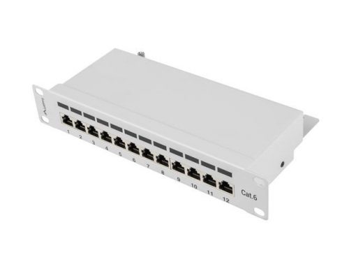 Lanberg 12-port Patch Panel 1U Grey