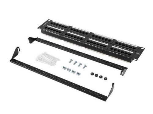 Lanberg 48-port Patch Panel 2U Black