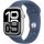 Apple Watch S10 Cellular 46mm Silver Alu Case with Denim Sport Band M/L