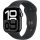 Apple Watch S10 GPS 46mm Jet Black Alu Case with Black Sport Band M/L