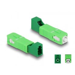   DeLock Optical Fiber Hybrid Coupler SC Simplex male to LC Simplex female Green