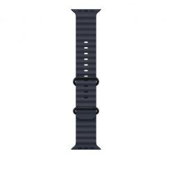 Apple Watch 49mm Ocean Band Navy Blue Black Titanium Finish