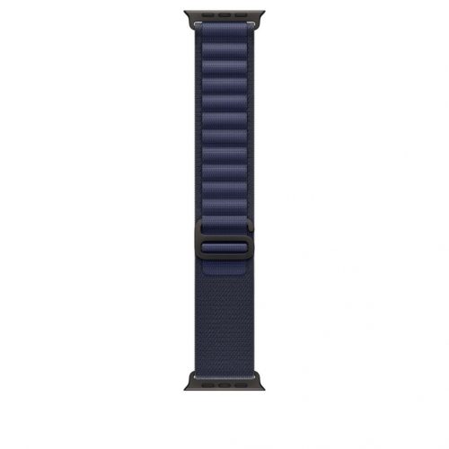 Apple Watch 49mm Alpine Loop Navy Black Titanium Finish Large