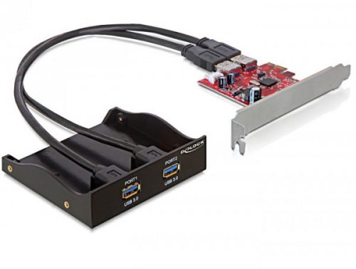 DeLock Front Panel 2 x USB 3.0 incl. PCI Express Card